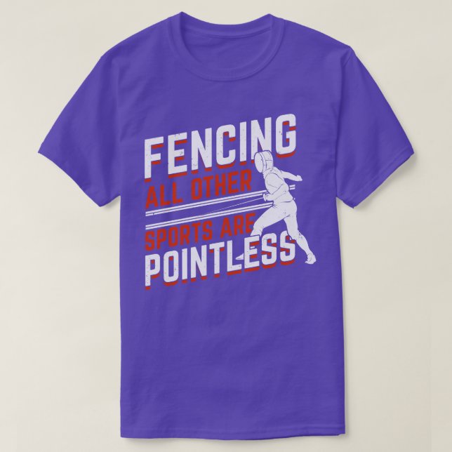 Fencing Sport Fencer Gift  T-Shirt (Design Front)