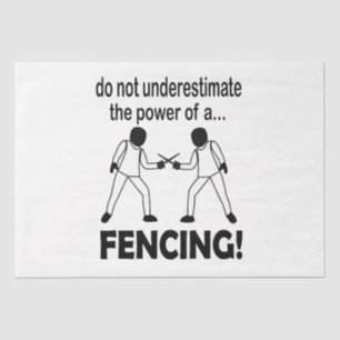 Fencing Sport Game Fencing Tissue Paper