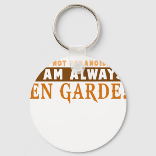 Fencing Sportsman Foil, Sabre, Epee Competition Gi Key Ring