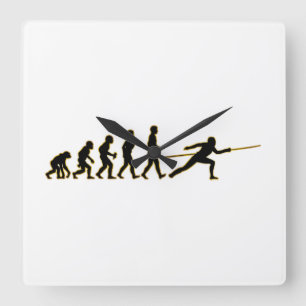 Fencing Square Wall Clock