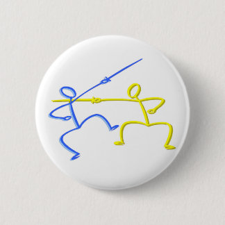 Fencing T-shirts and Gifts. 6 Cm Round Badge