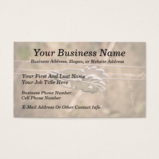 Fencing the Back Forty Business Card