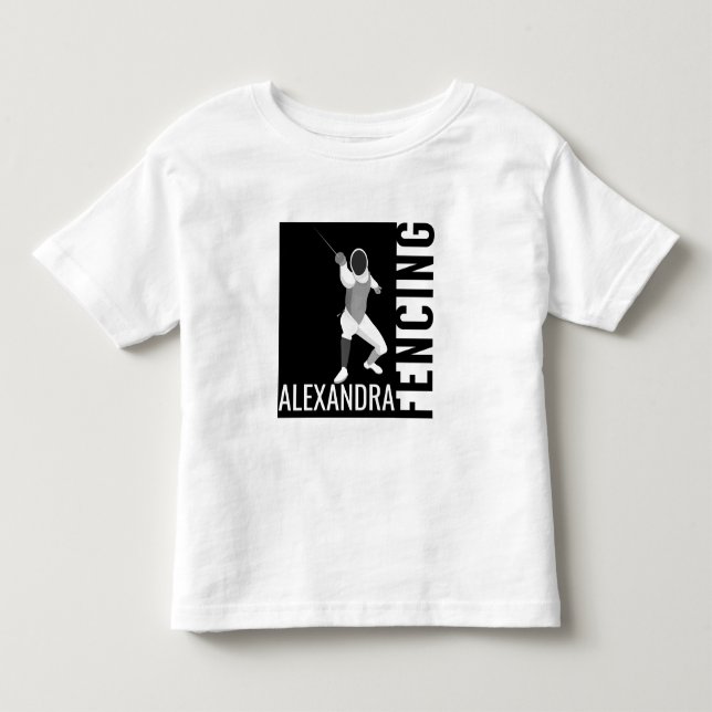 Fencing Toddler T-Shirt (Front)