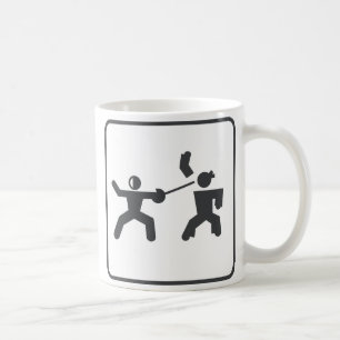 Fencing vs Karate Coffee Mug