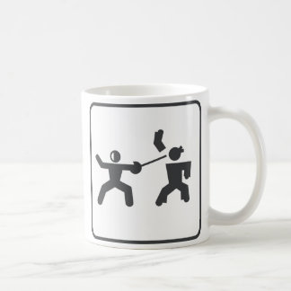Fencing vs Karate Coffee Mug