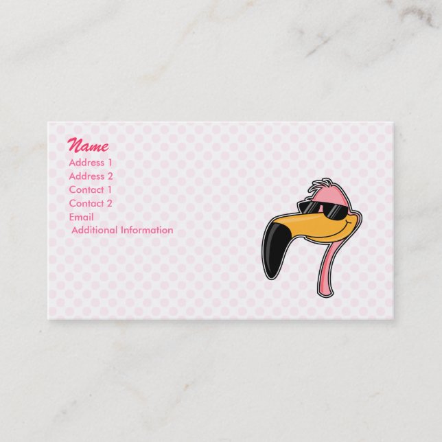 Fender Flamingo Business Card (Front)