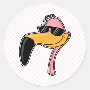 Fender Flamingo Classic Round Sticker