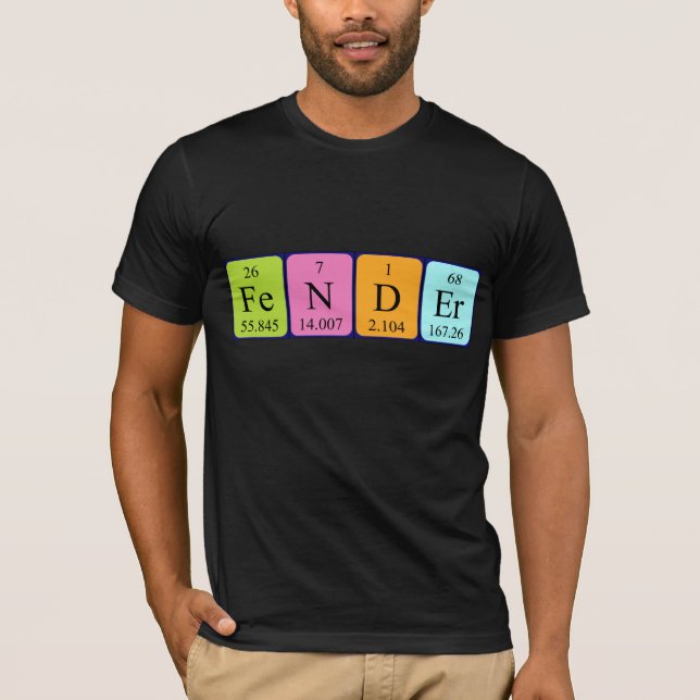 Fender periodic table name shirt (Front)