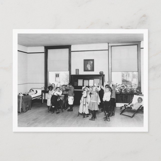 Fending Off Tuberculosis, 1920s Postcard (Front)