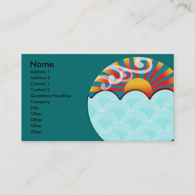Feng Shui Business Card (Front)