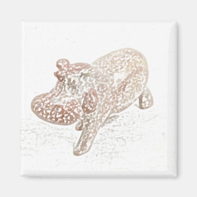 Feng Shui Hippo Magnet (Front)
