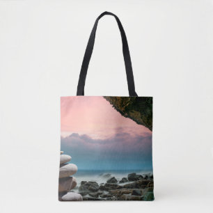 Feng shui stones coast spirituality tote bag