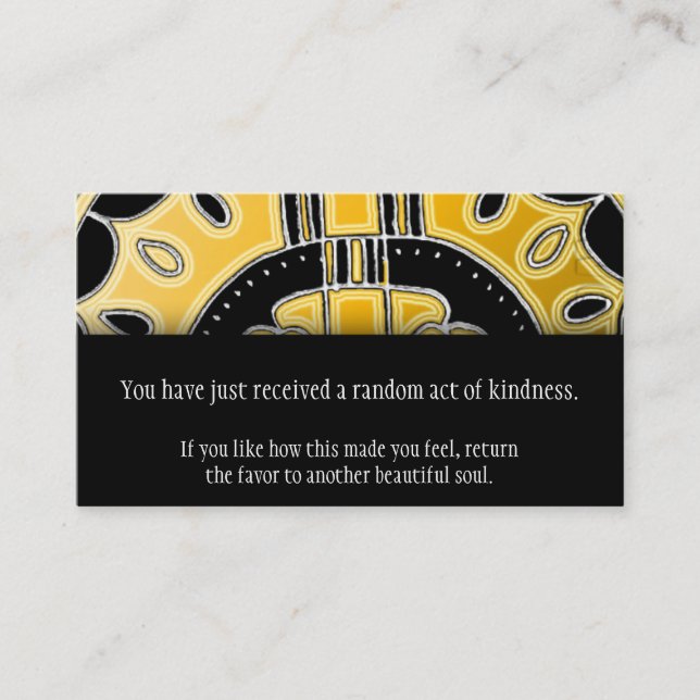 Feng Shui Success Affirmation Law Of Attraction Business Card (Front)