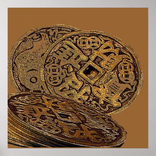 FENG SHUI WEALTH COINS POSTER