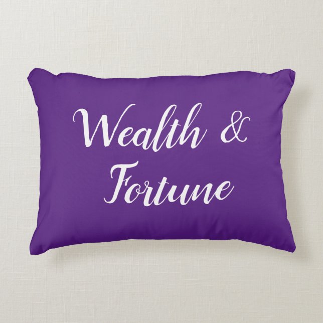 Feng Shui "Wealth & Fortune" Accent Pillow (Front)