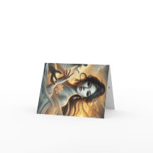 Feng Woman First Name greeting card.