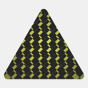FengShui Fusion Army Green Black Geometric Hipster Triangle Sticker