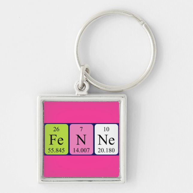 Fenne periodic table name keyring (Front)