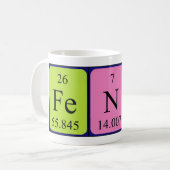 Fenne periodic table name mug (Front Left)