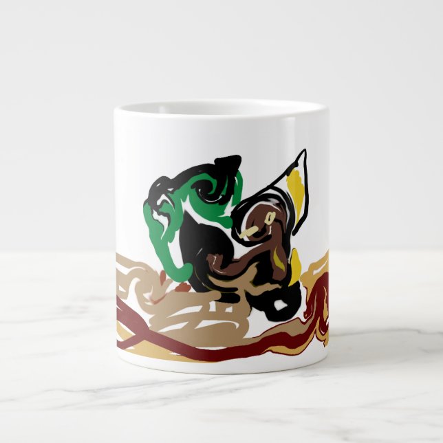 Fennec fox art large coffee mug (Front)