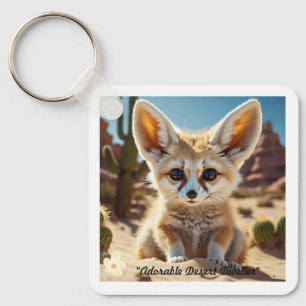 "Fennec Fox Bliss" Key Ring