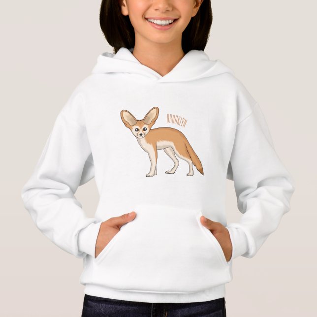 Fennec fox cartoon illustration  (Front)