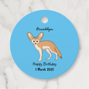 Fennec fox cartoon illustration favour tags