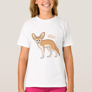 Fennec fox cartoon illustration T-Shirt