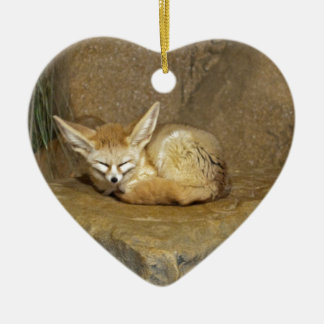 fennec fox ceramic tree decoration