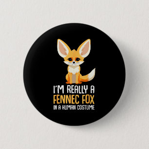 Fennec Fox Costume Girls Fox 6 Cm Round Badge
