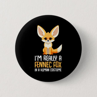 Fennec Fox Costume Girls Fox  6 Cm Round Badge
