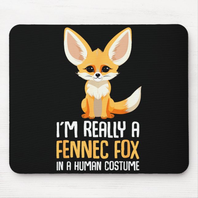 Fennec Fox Costume Girls Fox  Mouse Mat (Front)