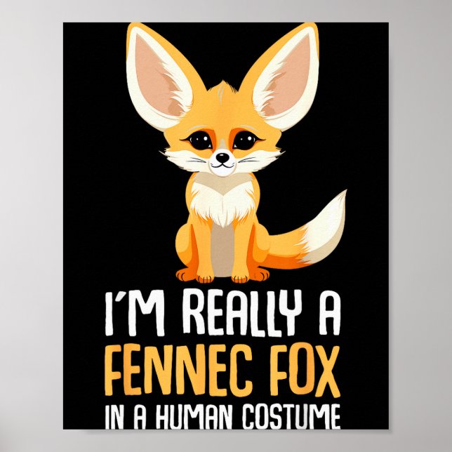 Fennec Fox Costume Girls Fox  Poster (Front)