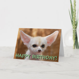 Fennec fox customised card