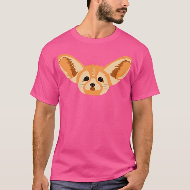 Fennec Fox Cute Fox Ears T-Shirt (Front)