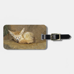 fennec fox luggage tag