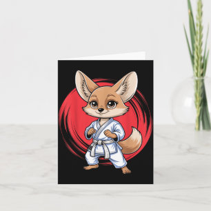Fennec Fox Martial Arts Karate Jiu-Jitsu Judo Card