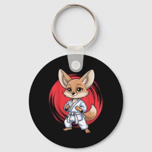 Fennec Fox Martial Arts Karate Jiu-Jitsu Judo Key Ring