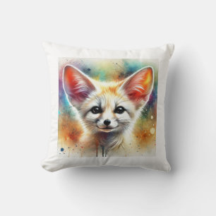 Fennec Fox Serenity 220824AREF126 - Watercolor Cushion