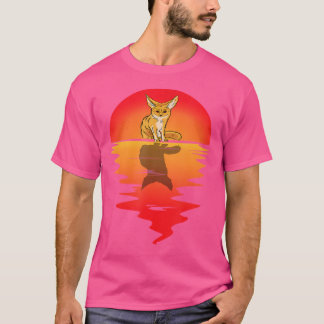 Fennec Fox Sunset Ear Animal Fennec Fox Owner T-Shirt