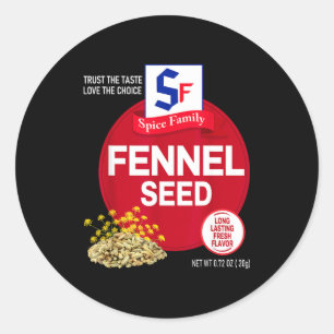 Fennel Seed Halloween Sce Costume Group Matching Classic Round Sticker