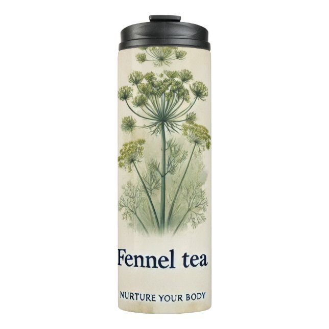 Fennel Tea Design AI art  Thermal Tumbler (Front)