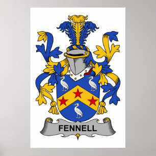 Fennell Family Crest Poster