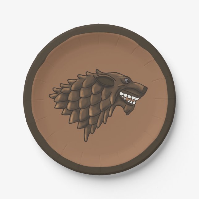 Fenrir/Fenriswolf Paper Plate (Front)