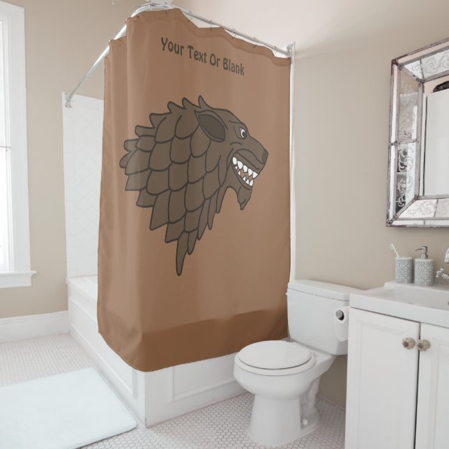 Fenrir/Fenriswolf Shower Curtain (In Situ)