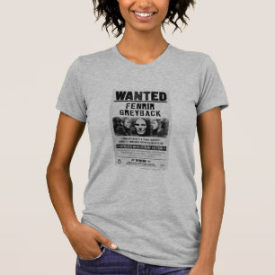 Fenrir Greyback Wanted Poster T-Shirt