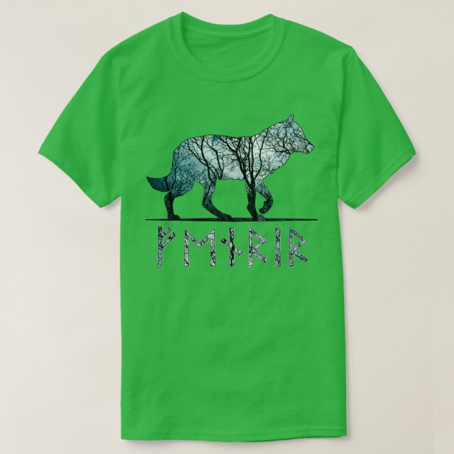 Fenrir Norse Wolf T-Shirt (Design Front)