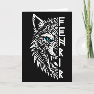Fenrir Viking Wolf Of Odin Norse Viking Celtic Fen Card