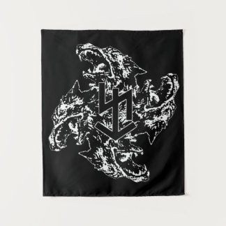 Fenrir Wolf Banner Tapestry