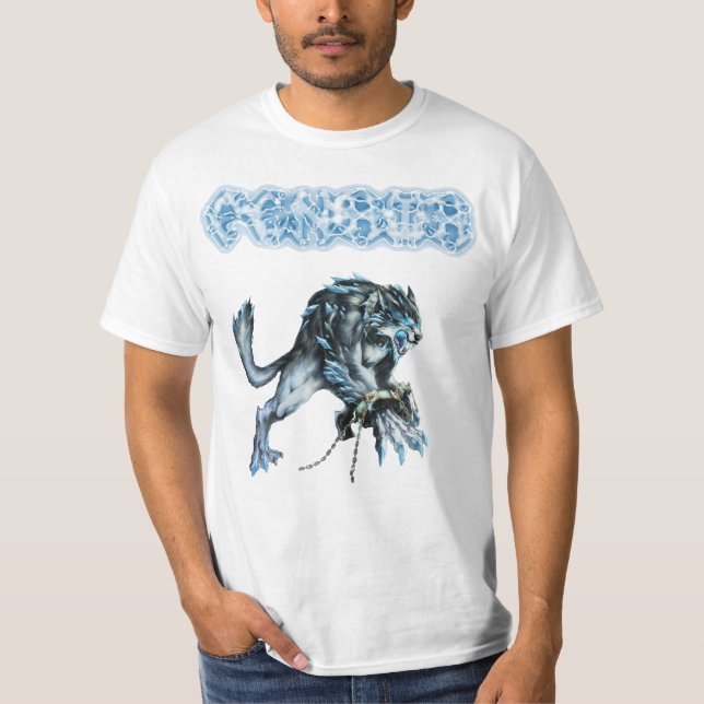 Fenrir Wolf God Norse T-Shirt (Front)